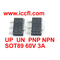 UP SOT-89 UN SOT-89 NPN PNP 60V 3A transistor pair